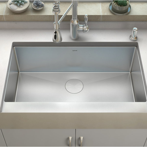 Zuhnë 21'' W Single Bowl Stainless Steel Kitchen Sink Wayfair